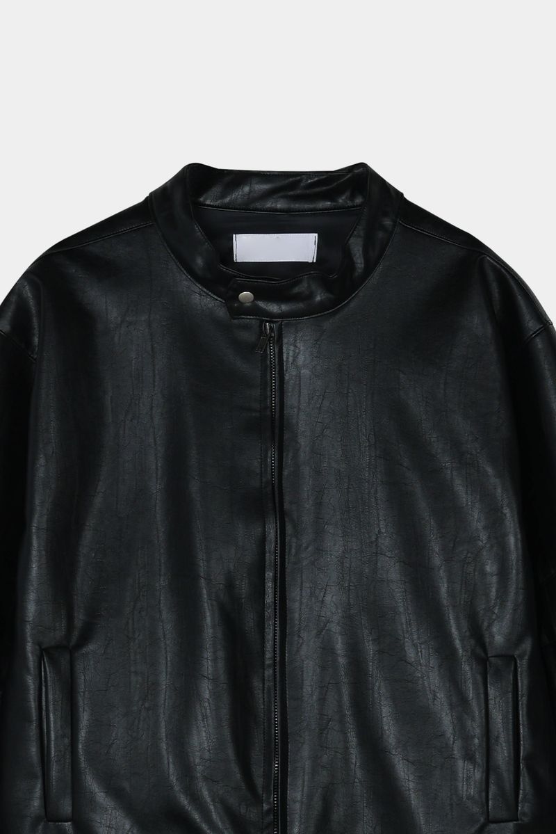 Incision Leather Jacket