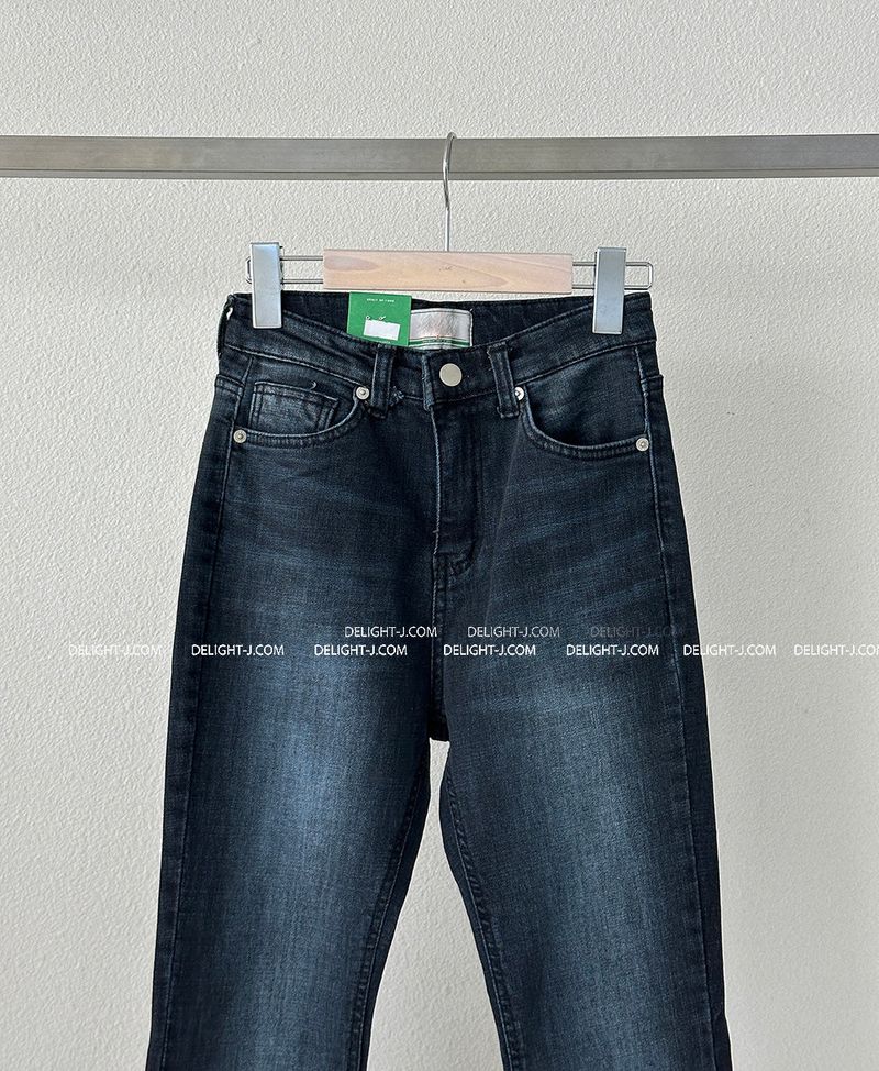 blue dark blue bootcut jeans