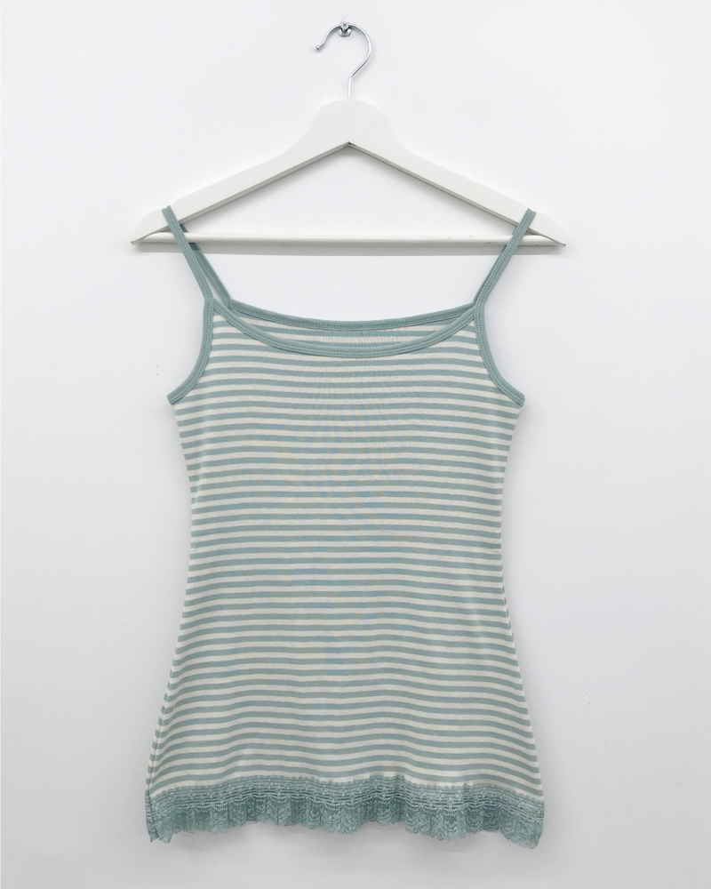Som Striped Lace Sleeveless (4color)