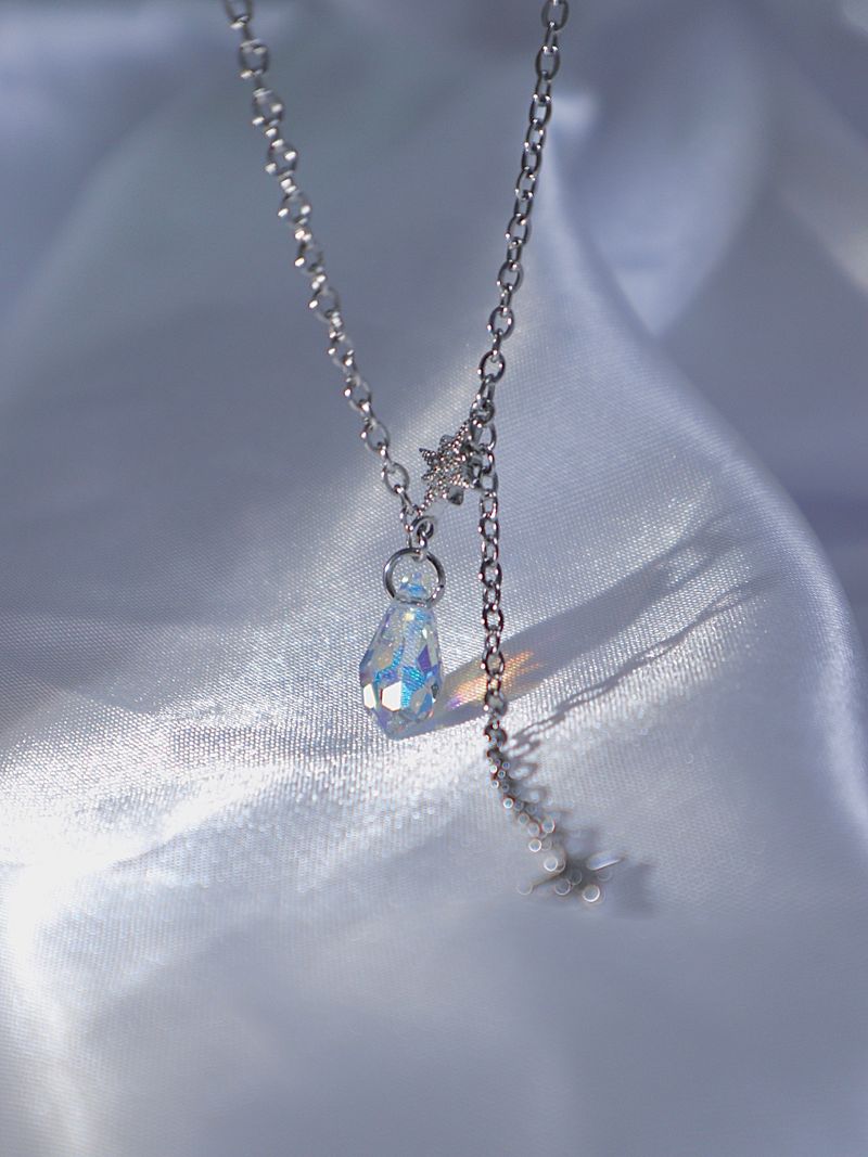 crystal mood necklace