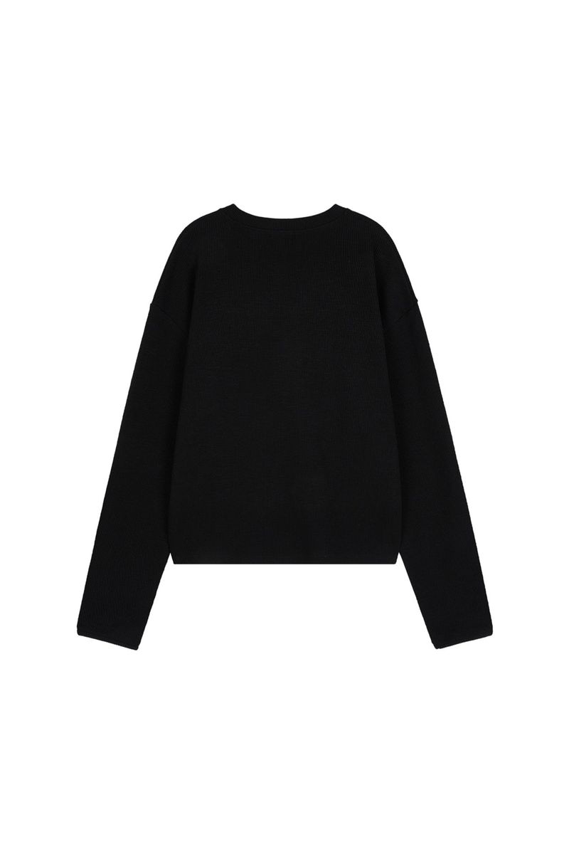 トフィヘンリーネック長袖Tシャツ