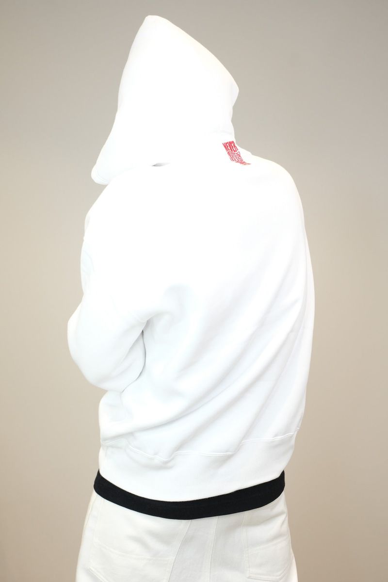 Never ending waves hoodie white