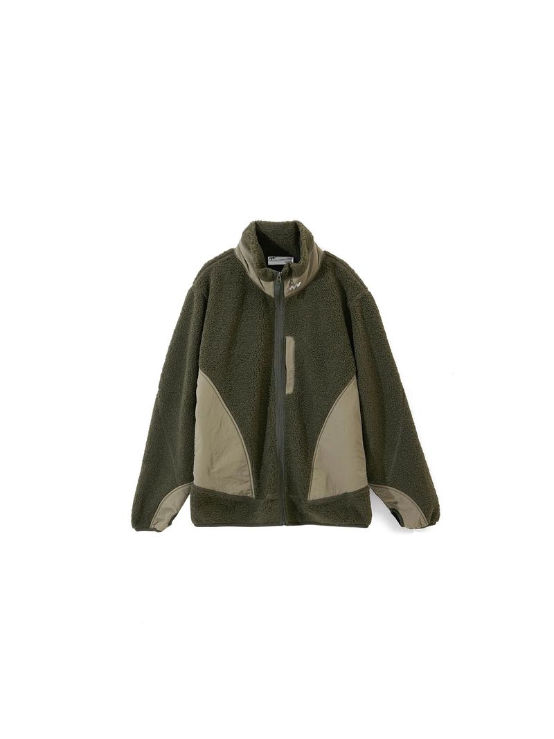 NīNEpointNīNE（ナインポイントナイン）の「MONORAIL FLEECE JACKET - OLIVE / KHAKI（Jackets/Outerwear）」