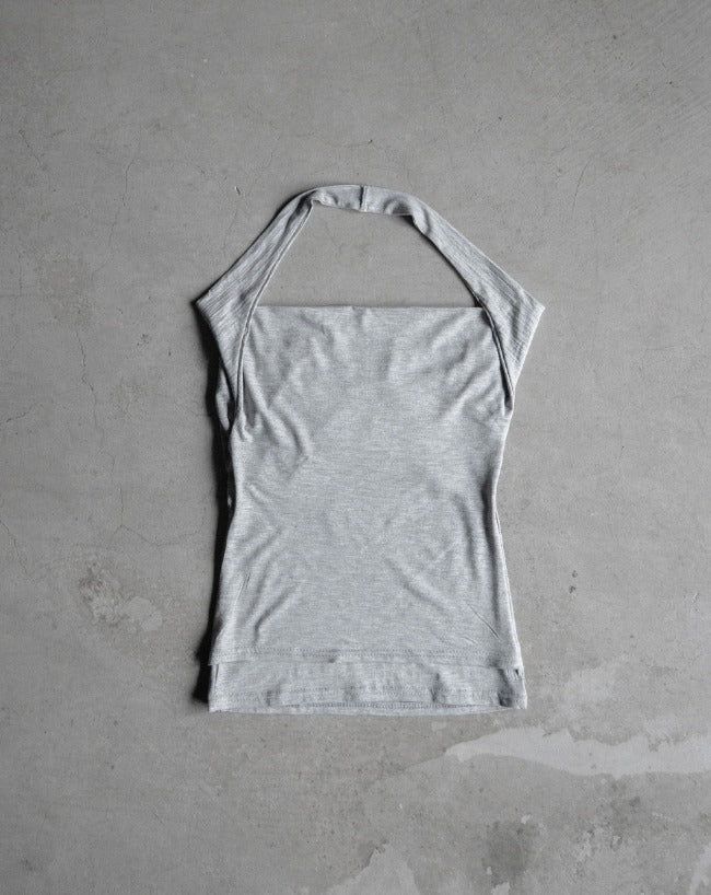 Ar Cowl Neck Halter Tube Top