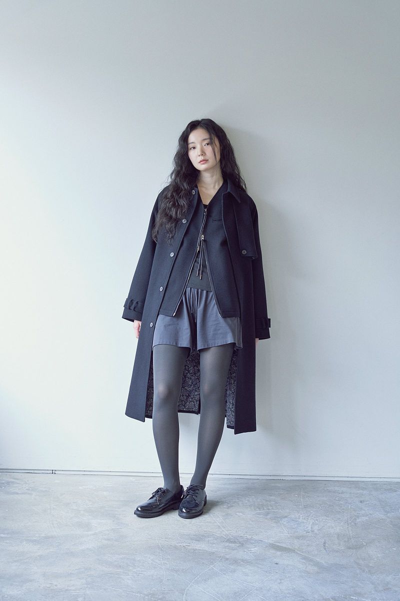 PURE-WOOL 90 BALMACAAN COAT (Black)