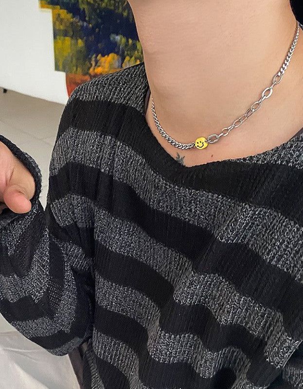 HOLY IN CODE（ホーリーインコード）の「No.8362 smile unbal necklace (3color)（Accessories）」