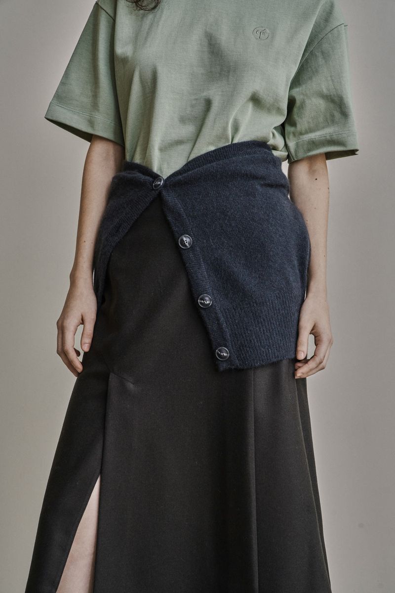 OVERSIZED LOGO EMBROIDERED T-SHIRT_GREEN