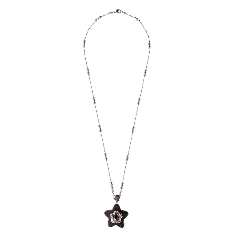 STAR LEOPARD EBONY NECKLACE