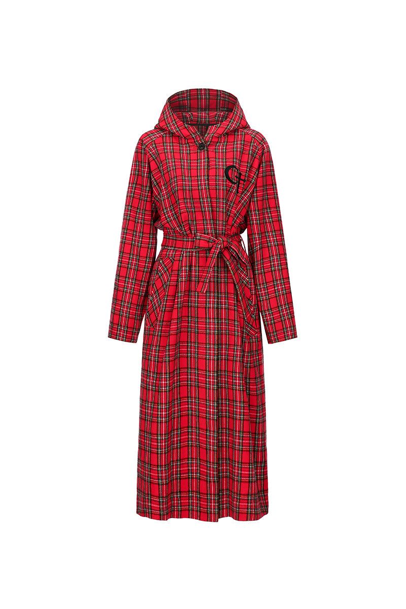 1 1 hell tartan check robe