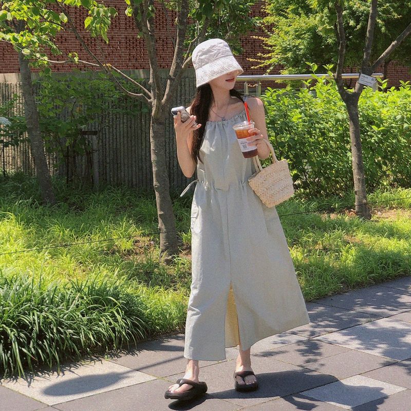 natural mind（ナチュラル マインド）の「Bath Sleeveless Long Dress（Dresses）」