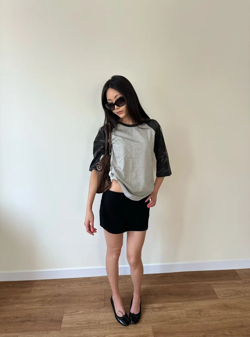 lowrise mini skirt