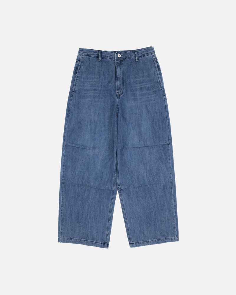 Low Snap Balloon Denim Pants (2 Colors)