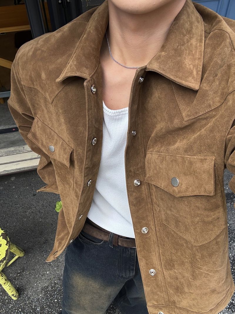 Tony western cropped suede jacket