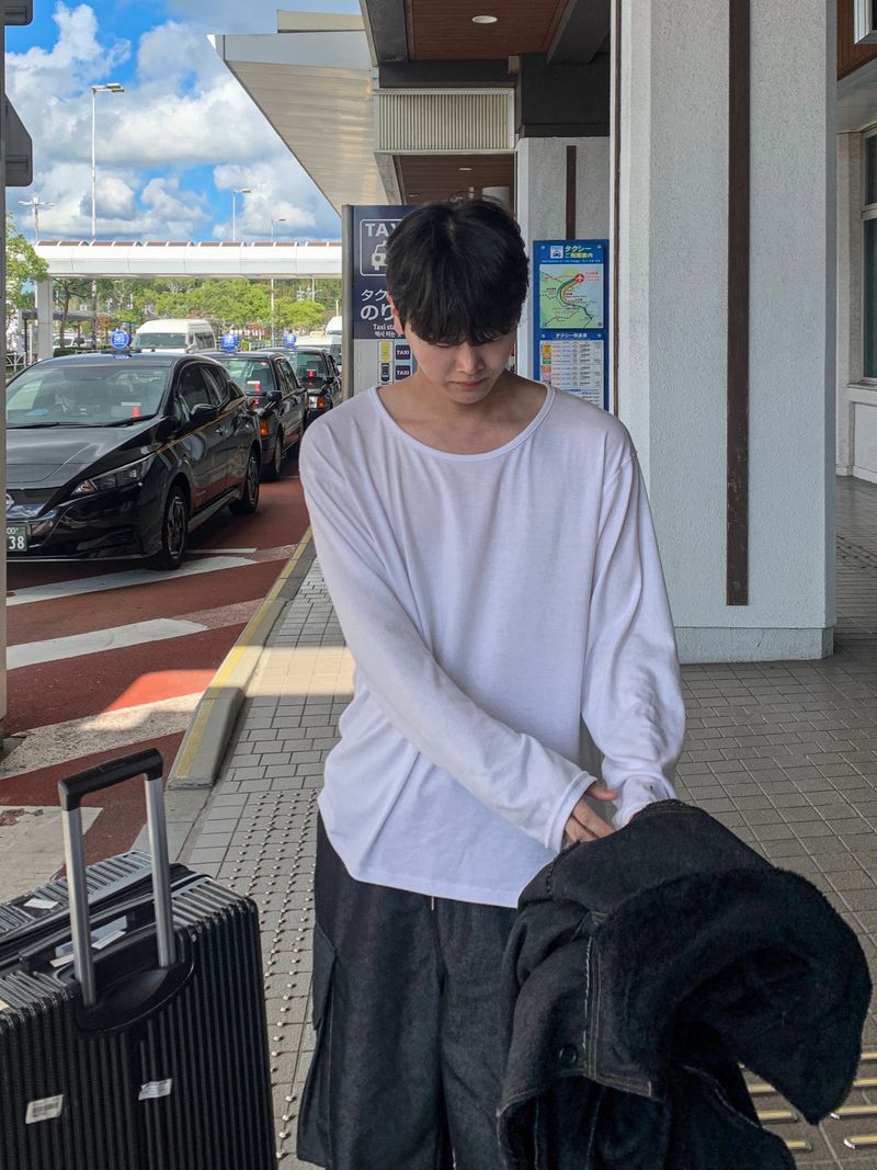 Maison Boat Neck Long Sleeve Tee