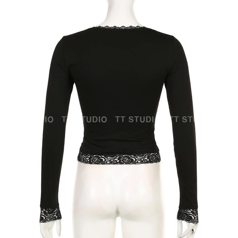 Lace long sleeves-T