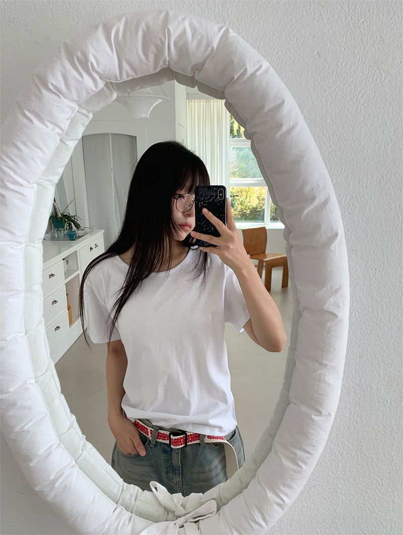 SILKET U-NECK TEE (3C)