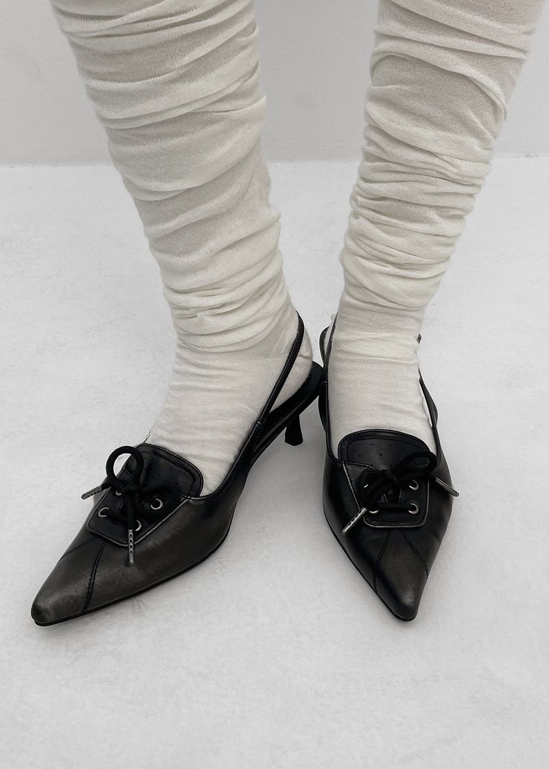 BLACKUP（ブラックアップ）の「[MADE] コルセットスリングバックスチレットヒールズ（シューズ）」