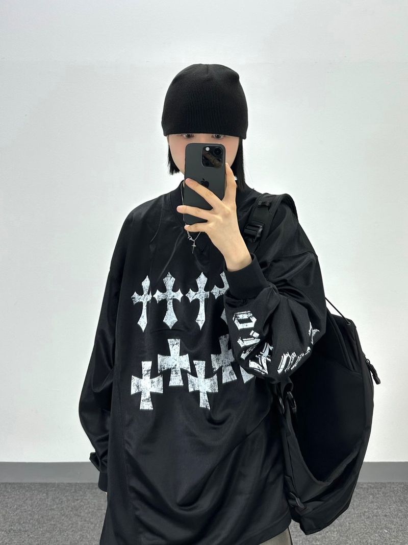 d cross jersey long-sleeve