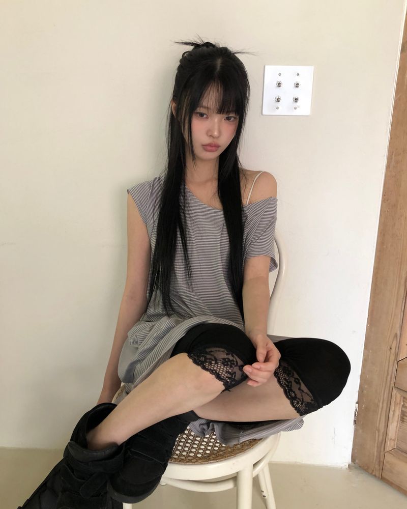 Denic Stripe Short Sleeve Dress