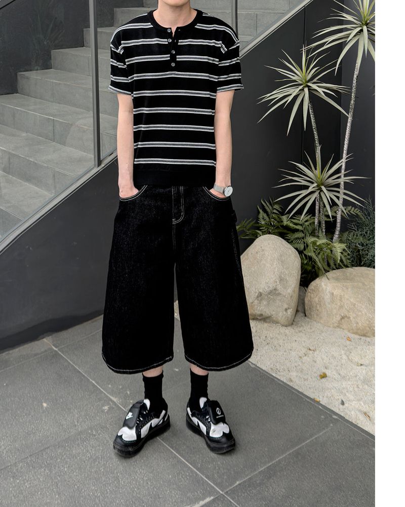 Kyle Selvedge Bermuda Denim Pants