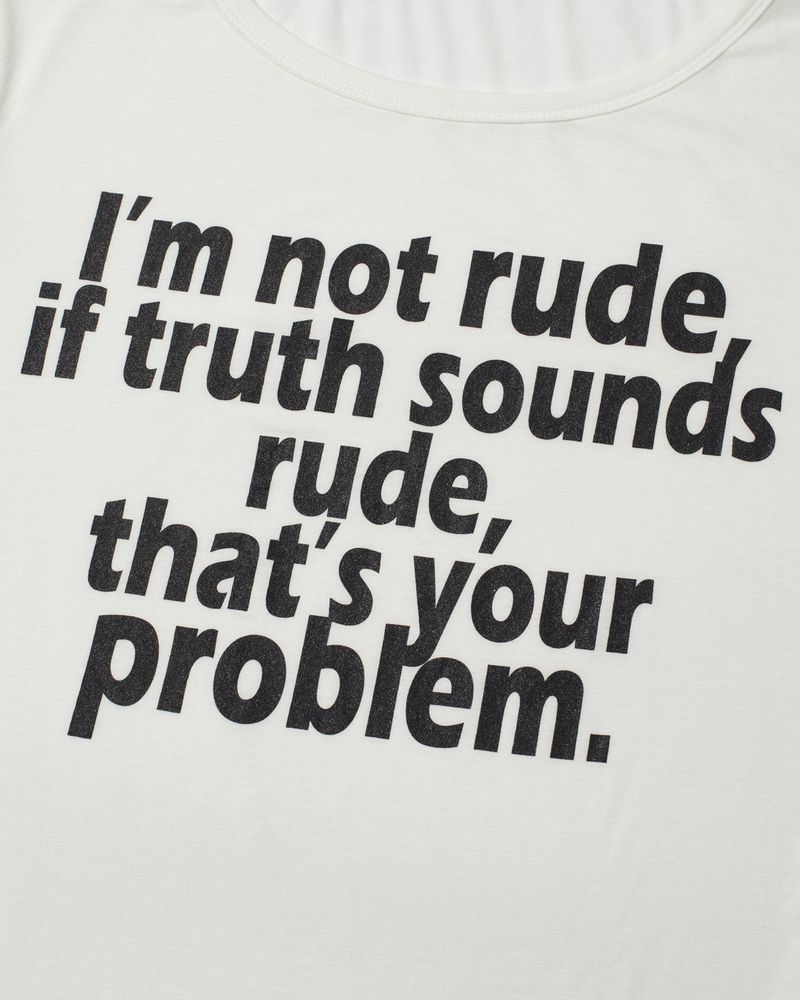 RUDE Half Sleeve T-shirt (WHITE)