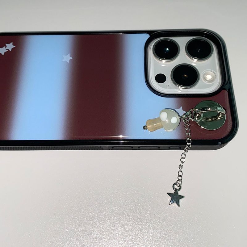 [MADE] STARRY SCOOP PHONE CASE BROWN (epoxy black bumper)