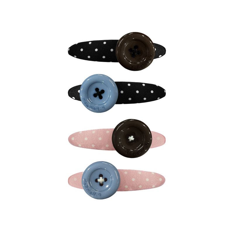 Dot button hair pin [2pcs set]