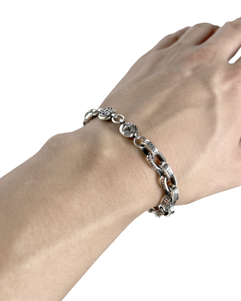 AE LOGO BALL CHAIN BRACELET(19CM)