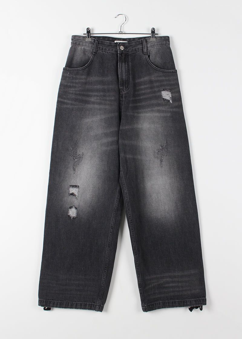 DOUBLE POCKET WIDE DENIM