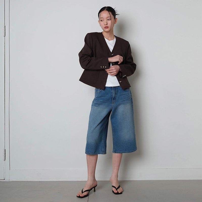 Loventina（ラヴェンティナ）の「Bermuda Denim Shorts_Blue（Pants）」
