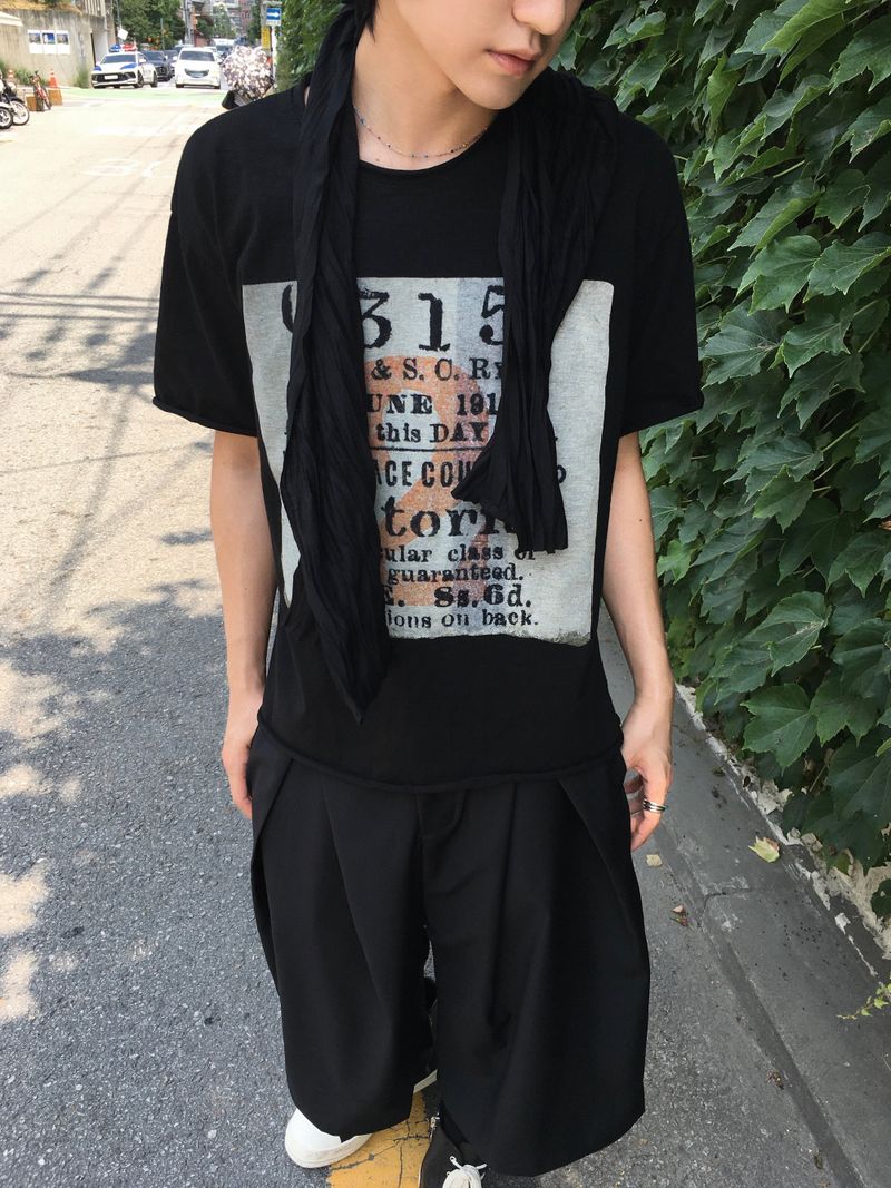 Victoria slub short sleeve T-Shirt 3C