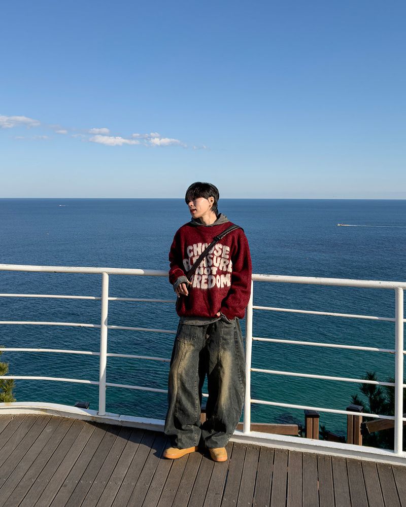 Ron layered stripe hoodie