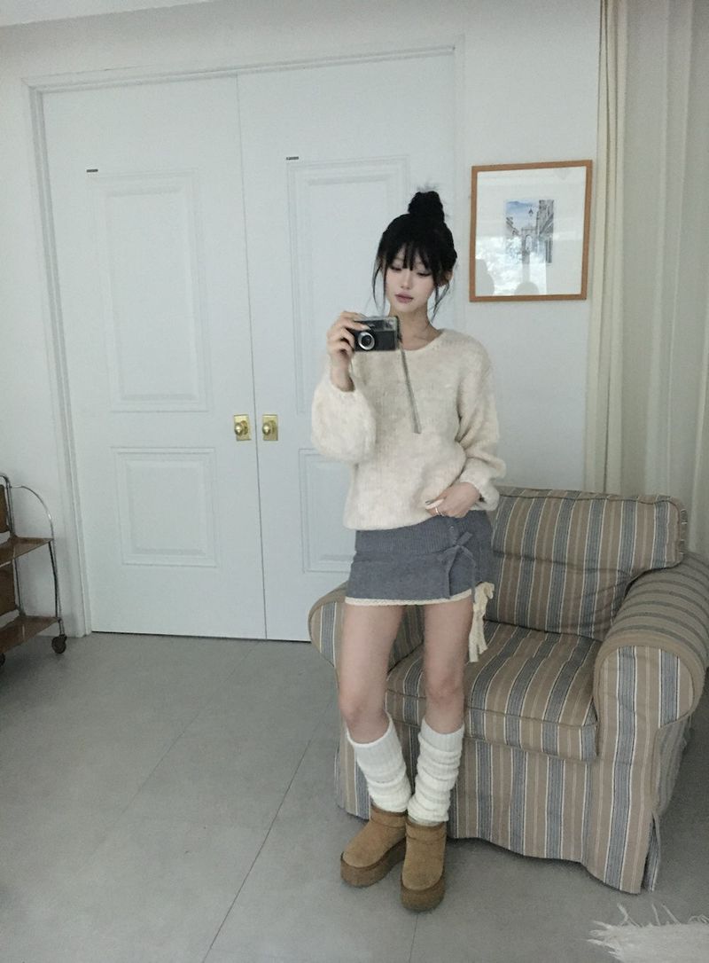 Angora Knit Sweater