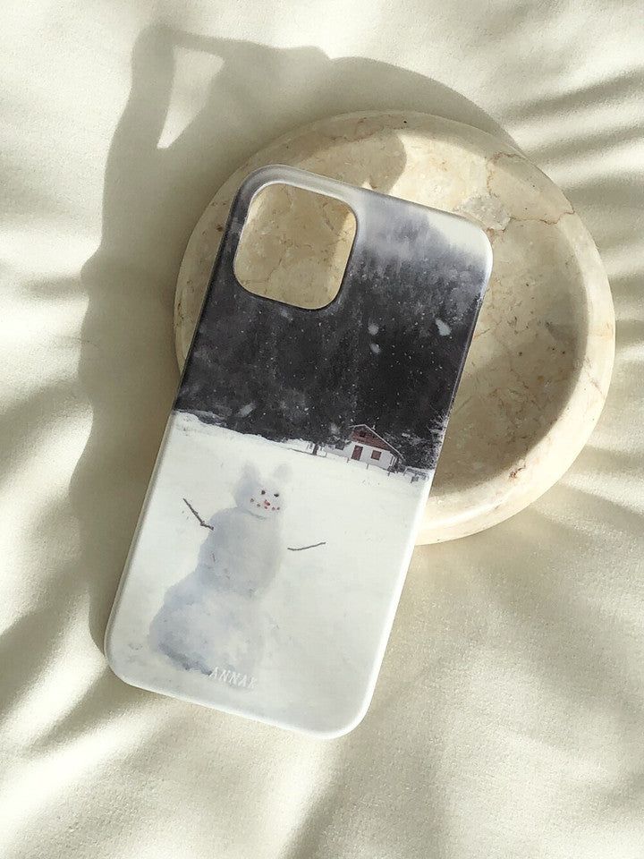[snowy forest snowman hard case]
