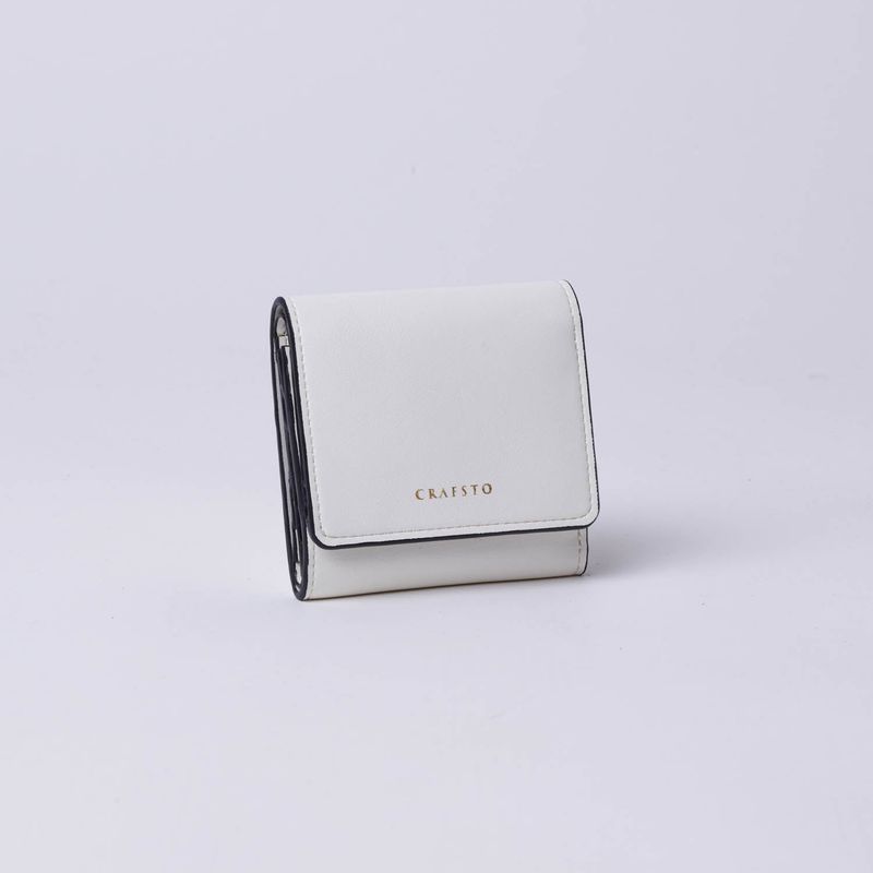 Cactus leather tri-fold wallet