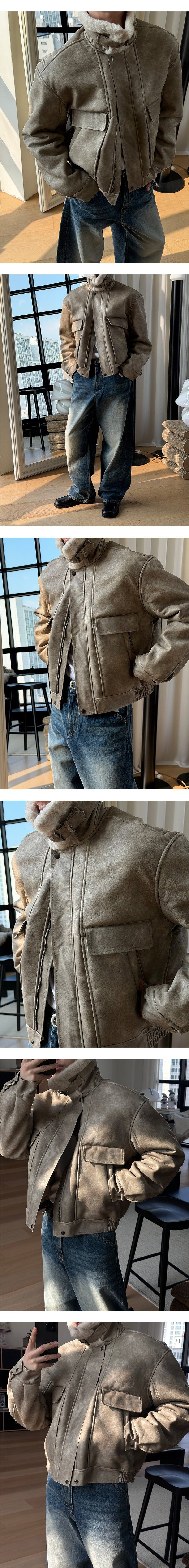 [Unisex] Washed high neck mustang(2color)