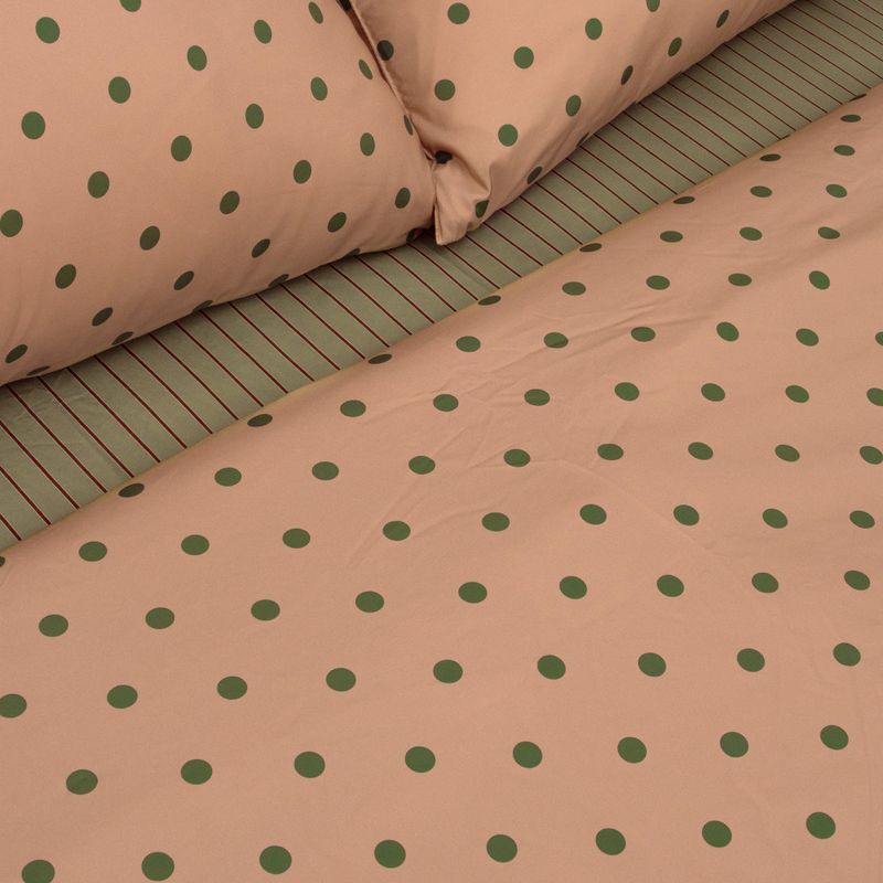 Dust-Free Dot Pattern - Peach Duvet Cover - Q size