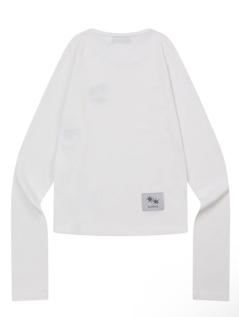 SOREN SIDE BUTTON LONG SLEEVE T (3COLOR)