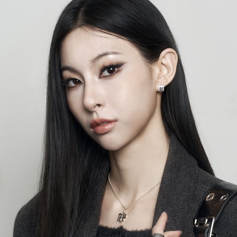 [Silver925] Black Engrave Clip Earrings