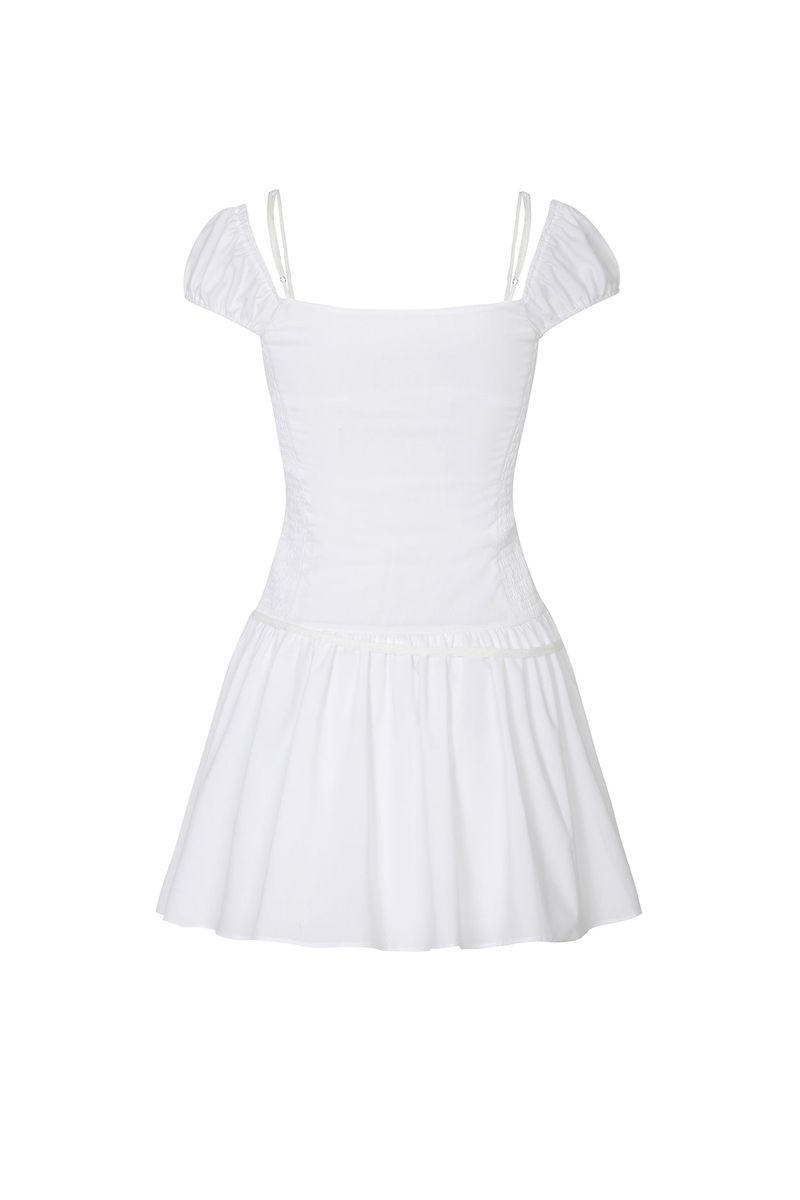 WENDY RIBBON DRESS white