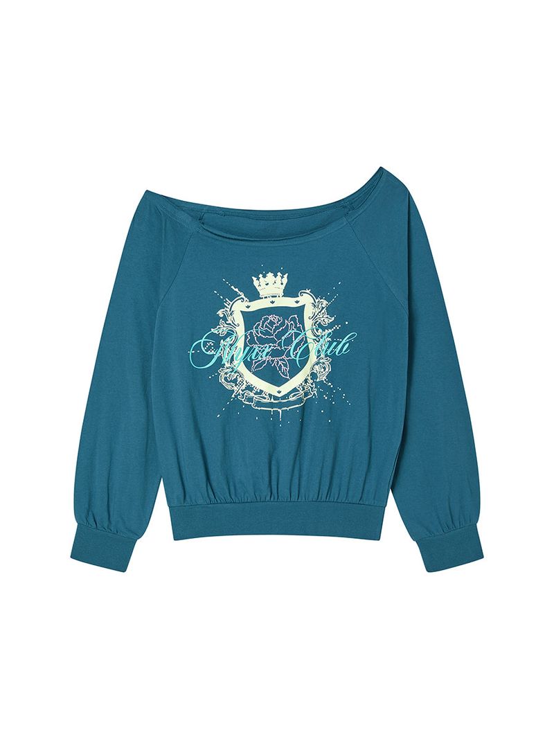 NYXX CLUB OFF SHOULDER L/S BLUE