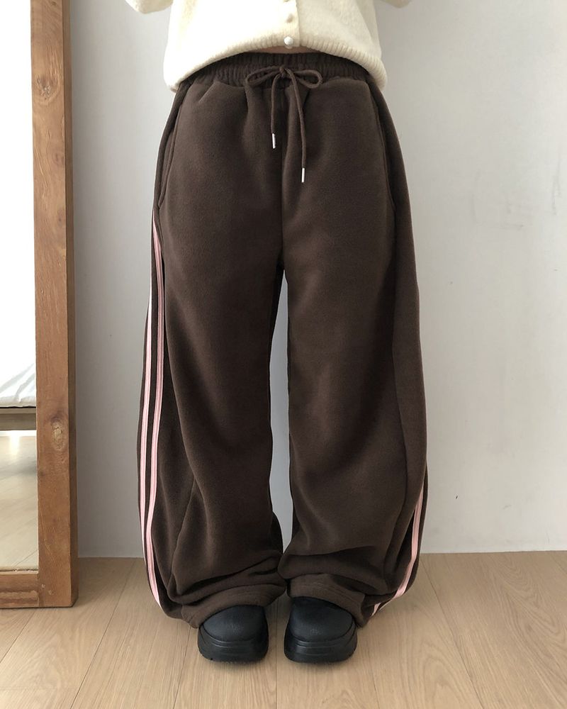 Rimo Fleece Track Wide Pants