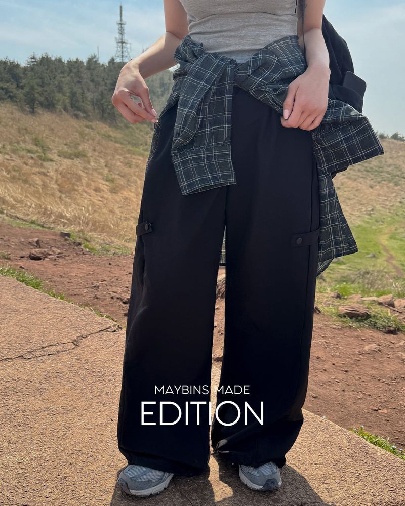 MAYBINS（メイビンス）の「[MADE] Snap nylon wide pants（Pants）」