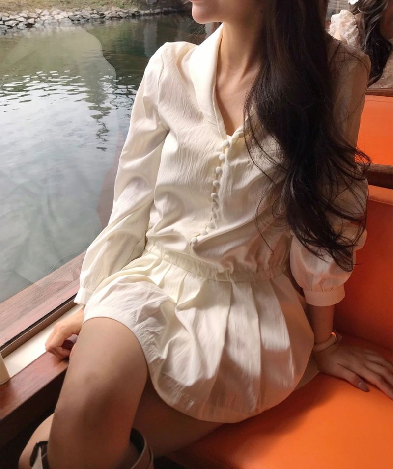 cloudemotion（クラウドエモーション）の「flip shirt & mini pleats ops（Dresses）」