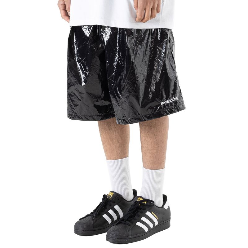 MASSNOUN（マスノウン）の「C LOGO ONE TUCK SATIN WIDE SHORT PANTS（Pants）」