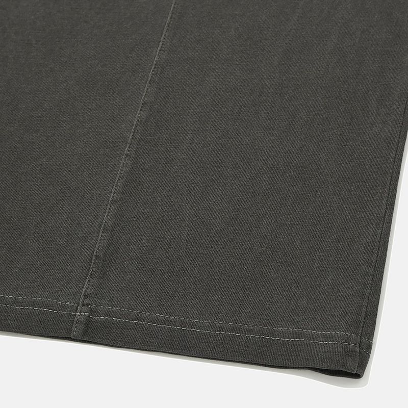 Starry pigment half T-shirts / Black charcoal