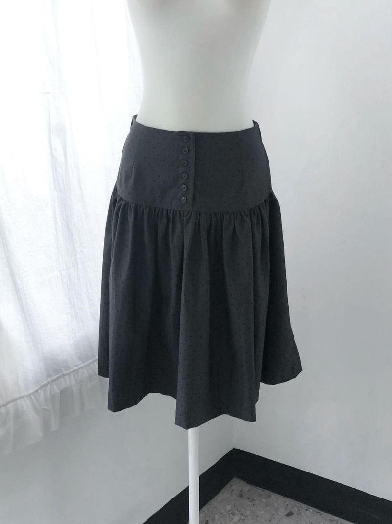 ドット ミディスカート