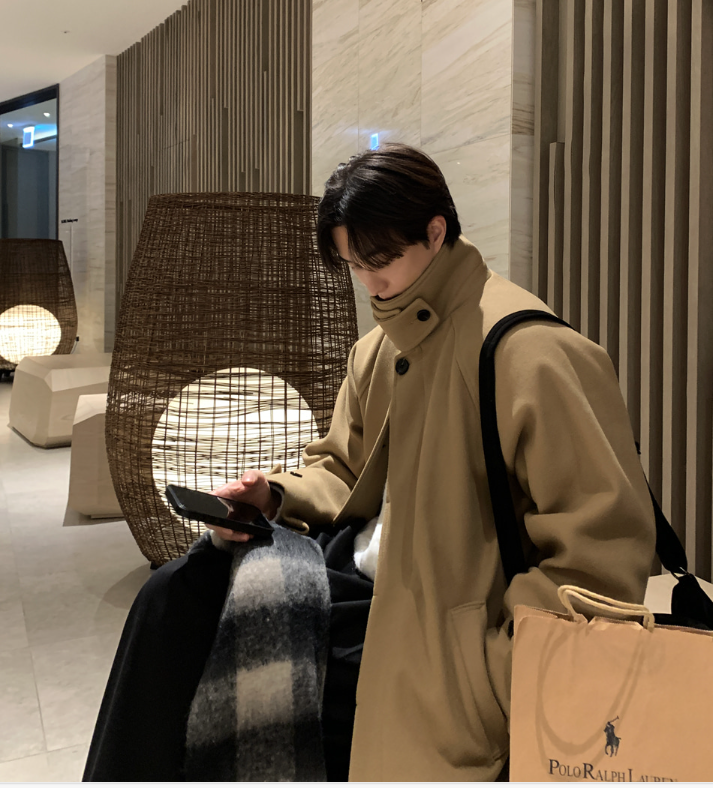 LOOKPLE（ルックプル）の「Rabel Must Must Overfit Balmacan Coat（Jackets/Outerwear）」
