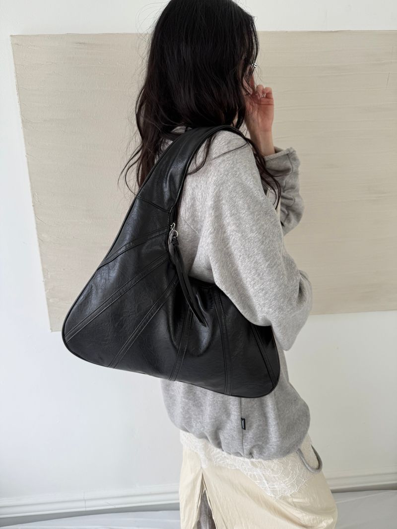 Leather Mush Bag (black)