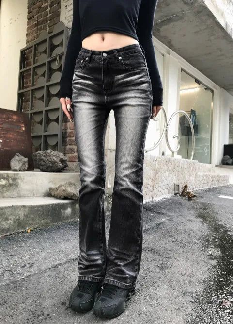 SIAOSIKO（シアオシコ）の「ブラック ロウカット デニム（パンツ）」